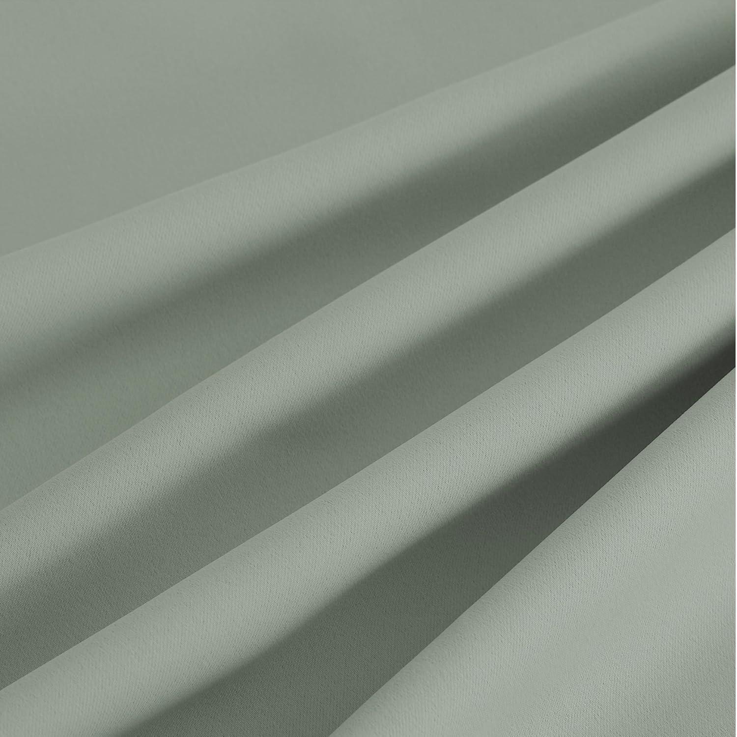 imageNICETOWN Navy Blue Blackout Panels 63 Inches Long  Grommet Thermal Insulated Shades for Living Room Yard Kids Room Laundry Pantry  1 Pair W52 x L63Sage Green