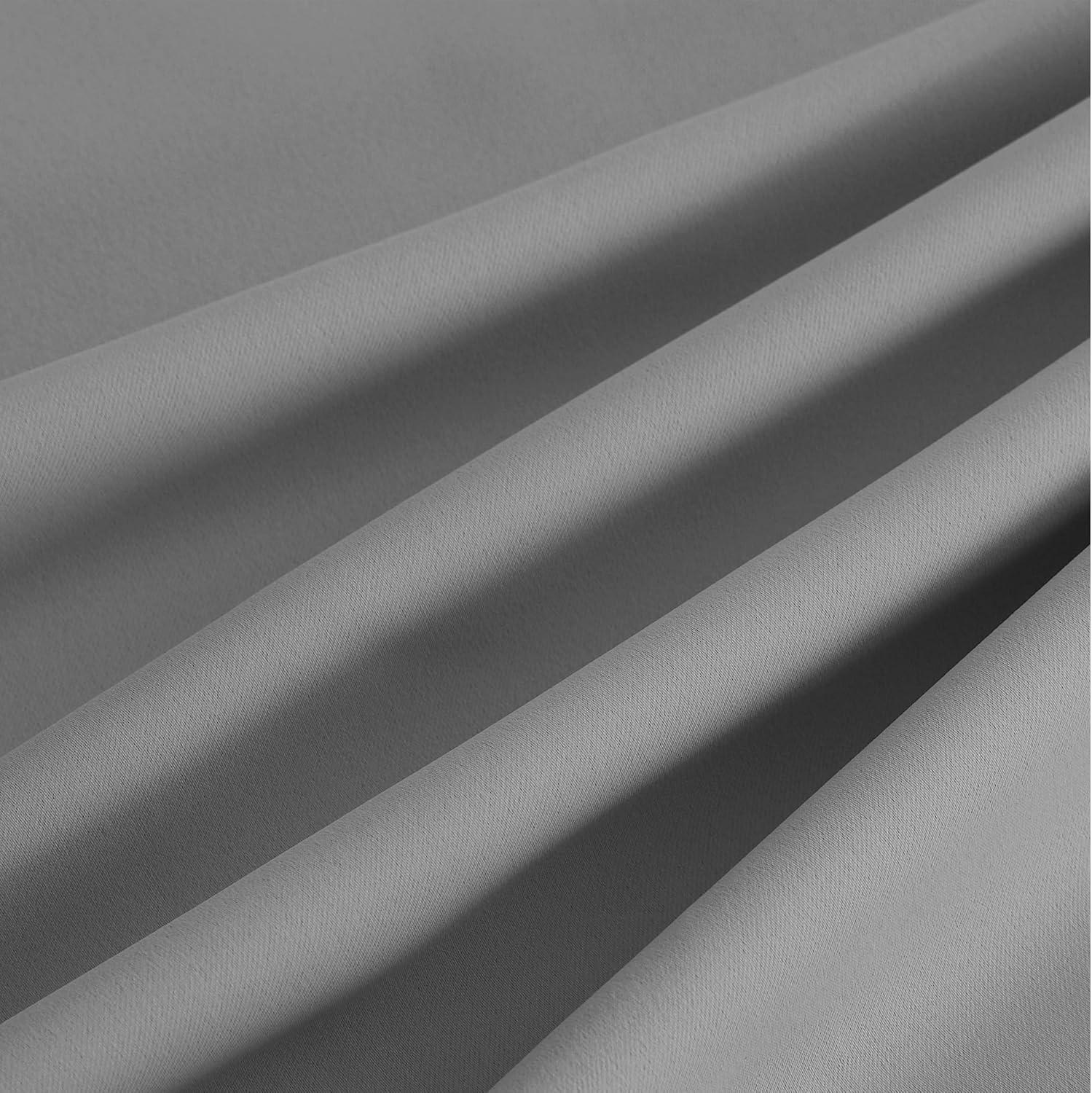 imageNICETOWN Navy Blue Blackout Panels 63 Inches Long  Grommet Thermal Insulated Shades for Living Room Yard Kids Room Laundry Pantry  1 Pair W52 x L63Silver Grey