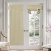 imageNICETOWN 100 Blackout French Door Curtains Privacy Curtains for Window 26 X 50 Inch Long Room Darkening Drapes Thermal Insulated Door Window Shades for Bedroom 1 Panel KhakiCream
