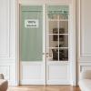 imageNICETOWN 100 Blackout French Door Curtains Privacy Curtains for Window 26 X 50 Inch Long Room Darkening Drapes Thermal Insulated Door Window Shades for Bedroom 1 Panel KhakiSage Green