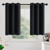 imageNICETOWN Navy Blue Blackout Panels 63 Inches Long  Grommet Thermal Insulated Shades for Living Room Yard Kids Room Laundry Pantry  1 Pair W52 x L63Black