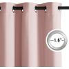 imageNICETOWN Navy Blue Blackout Panels 63 Inches Long  Grommet Thermal Insulated Shades for Living Room Yard Kids Room Laundry Pantry  1 Pair W52 x L63Blush Pink