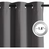 imageNICETOWN Navy Blue Blackout Panels 63 Inches Long  Grommet Thermal Insulated Shades for Living Room Yard Kids Room Laundry Pantry  1 Pair W52 x L63Grey