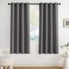 imageNICETOWN Navy Blue Blackout Panels 63 Inches Long  Grommet Thermal Insulated Shades for Living Room Yard Kids Room Laundry Pantry  1 Pair W52 x L63Grey