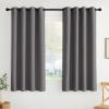 imageNICETOWN Navy Blue Blackout Panels 63 Inches Long  Grommet Thermal Insulated Shades for Living Room Yard Kids Room Laundry Pantry  1 Pair W52 x L63Grey