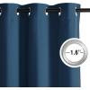 imageNICETOWN Navy Blue Blackout Panels 63 Inches Long  Grommet Thermal Insulated Shades for Living Room Yard Kids Room Laundry Pantry  1 Pair W52 x L63Morrocan Blue