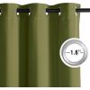 imageNICETOWN Navy Blue Blackout Panels 63 Inches Long  Grommet Thermal Insulated Shades for Living Room Yard Kids Room Laundry Pantry  1 Pair W52 x L63Olive Green