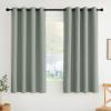 imageNICETOWN Navy Blue Blackout Panels 63 Inches Long  Grommet Thermal Insulated Shades for Living Room Yard Kids Room Laundry Pantry  1 Pair W52 x L63Sage Green