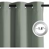 imageNICETOWN Navy Blue Blackout Panels 63 Inches Long  Grommet Thermal Insulated Shades for Living Room Yard Kids Room Laundry Pantry  1 Pair W52 x L63Sage Green