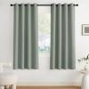 imageNICETOWN Navy Blue Blackout Panels 63 Inches Long  Grommet Thermal Insulated Shades for Living Room Yard Kids Room Laundry Pantry  1 Pair W52 x L63Sage Green