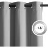imageNICETOWN Navy Blue Blackout Panels 63 Inches Long  Grommet Thermal Insulated Shades for Living Room Yard Kids Room Laundry Pantry  1 Pair W52 x L63Silver Grey
