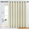 imageNICETOWN Bedroom Blackout Curtain Panel  120 inches by 102 inch Beige 1 PC Energy Saving Thermal Insulated Grommet Blackout Drapery for Patio Room Divider Curtain