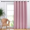 imageNICETOWN Bedroom Blackout Curtain Panel 1 Panel 70 x 84 inch Rouge Pink Privacy Window Thermal Insulated Blackout DrapeDrapery for Loft Guestroom