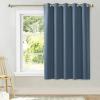 imageNICETOWN Bedroom Window Blackout Curtain Panel Smoky Blue 1 Panel 70 x 63 inch Thermal Insulated Blackout DrapeDrapery for Loft Guestroom