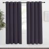 imageNICETOWN Blackout Curtain 78 inch Long W55 x L78 1 Panel Greyish Purple Thermal Insulated Window Treatment with Grommet Room Darkening Thermal Insulated Panel for BedroomLiving Room
