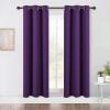 imageNICETOWN Blackout Window Curtains 70quot L 2 Panels 34 inch Royal Purple Grommet Top Room Darkening Thermal Insulated Vertical Window Drapes Modern for FlatApartment