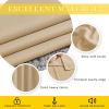 imageNICETOWN Blackout Living Room Curtain 118 inch Length Grommet Thermal Curtain Sound Blocking Room Divider for Sliding Glass Door Biscotti Beige W80 x L118 1 Panel