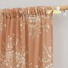 imageNICETOWN Light Filtering BohoChic Curtains ampamp Drapes Linen Blend Rod Pocket Casual ampamp Rustic Privacy Semi Sheer Bohemian Medallion Pattern for BedroomLiving Room W52 x L84 Taupe 1 PairTerracotta
