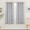 imageNICETOWN Light Filtering BohoChic Curtains ampamp Drapes Linen Blend Rod Pocket Casual ampamp Rustic Privacy Semi Sheer Bohemian Medallion Pattern for BedroomLiving Room W52 x L84 Taupe 1 PairNavy Blue