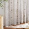 imageNICETOWN Light Filtering BohoChic Curtains ampamp Drapes Linen Blend Rod Pocket Casual ampamp Rustic Privacy Semi Sheer Bohemian Medallion Pattern for BedroomLiving Room W52 x L84 Taupe 1 PairTaupe