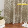 imageNICETOWN Light Filtering BohoChic Curtains ampamp Drapes Linen Blend Rod Pocket Casual ampamp Rustic Privacy Semi Sheer Bohemian Medallion Pattern for BedroomLiving Room W52 x L84 Taupe 1 PairBrown