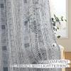 imageNICETOWN Light Filtering BohoChic Curtains ampamp Drapes Linen Blend Rod Pocket Casual ampamp Rustic Privacy Semi Sheer Bohemian Medallion Pattern for BedroomLiving Room W52 x L84 Taupe 1 PairNavy Blue