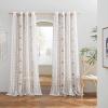 imageNICETOWN Light Filtering BohoChic Curtains ampamp Drapes Linen Blend Rod Pocket Casual ampamp Rustic Privacy Semi Sheer Bohemian Medallion Pattern for BedroomLiving Room W52 x L84 Taupe 1 PairTaupe
