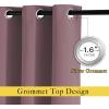 imageNICETOWN Room Darkening Small Curtains 50 inches Length  Window Treatment Thermal Insulated Grommet Light Blocking Short Curtains ampamp Drapes for BedroomCafe Dry Rose 2 Panels W34 x L50