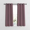 imageNICETOWN Room Darkening Small Curtains 50 inches Length  Window Treatment Thermal Insulated Grommet Light Blocking Short Curtains ampamp Drapes for BedroomCafe Dry Rose 2 Panels W34 x L50