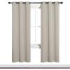 imageNICETOWN Blackout Curtains for Bedroom 72 inches Long Curtains ampamp Drapes for Living Room Thermal Insulated Window Treatment Draperies for Nursery Natural 34quot by 72quot
