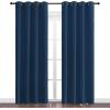 imageNICETOWN Moroccan Blue Blackout Curtains 86quot Long 55quot Wide 2 Pieces for Office Dining Room Guest Room  Sound Reducing Heat and Cold Block Panels for Modern Decorative