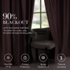 imageNICETOWN Velvet Stone Blue Blackout Curtains 96 inches Long Rod Pocket ampamp Back Tab Thermal Drapes Luxury Room Darkening Window Treatments for Bedroom W52 x L96 2 PanelsRose Wild
