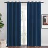imageNICETOWN Moroccan Blue Blackout Curtains 86quot Long 55quot Wide 2 Pieces for Office Dining Room Guest Room  Sound Reducing Heat and Cold Block Panels for Modern Decorative