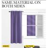 imageNICETOWN Blackout Curtain Panels Window Draperies  Lilac Color 34Inch Wide x72Inch Long 2 Pieces Home Decoration Light ampamp Noise Reducing Window Covering Room Darkening Drapes for Bedroom
