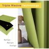 imageNICETOWN Blackout Curtains ampamp Drapes for Bedroom Fresh Green W34 x L48 Set of 2 Triple Weave Grommet Top Thermal Insulated Light Blocking Panels for BathroomLiving Room