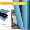 imageNICETOWN Blackout Curtains ampamp Drapes for Bedroom Teal Blue W34 x L40 Set of 2 Triple Weave Grommet Top Thermal Insulated Light Blocking Panels for BathroomLiving Room