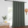 imageNICETOWN Dark Mallard Blackout Curtains for BedroomLiving Room 132 Inch Length  Thermal Insulated Room Darkening Grommet Top Window Curtains 100 by 132  Inch 1 Panel