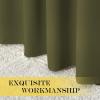 imageNICETOWN Olive Green Blackout Curtains 84 inch Length Grommet Top Room Darkening Drapes for Bedroom Living Room Light Blocking Window Covering for Privacy W66 x L84 Inch 1 Panel