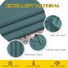 imageNICETOWN Insulated Curtains Blackout Draperies  Triple Weave Thermal Insulated Solid Ring Top Blackout PanelsDrapes for BedroomSea Teal Set of 2 52 x 45 Inch