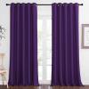 imageNICETOWN Blackout Curtains 84 Inch Length Thermal Insulated Curtains for Bedroom Grommet Energy Saving Room Darkening Drapes for Living Room Window 1 Panel Royal Purple 66quot W x 102quot L
