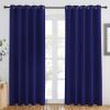 imageNICETOWN Navy Blue Blackout Curtains 84 inch Length Grommet Top Room Darkening Drapes for Bedroom Living Room Light Blocking Window Covering for Privacy W66 x L84 Inch 1 Panel