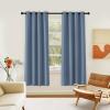 imageNICETOWN Room Darkening Curtain for Living Room  Energy Saving Thermal Insulated Grommet Room Darkening CurtainDrape for Bedroom 1 Panel 46 by 72 Stone Blue