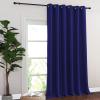 imageNICETOWN Blackout Room Divider Curtains for Sliding Glass Doors 102 Inches Long 1 Panel Extra Wide Sliding Door Curtains for Doorway Patio Bedroom Living Room Navy Blue 80Wx102L 1 Panel