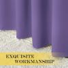 imageNICETOWN Blackout Short Curtain 63 inches Long for Windows Thermal Insulated Curtain Grommet Room Darkening Window Treatment for BedroomLiving Room 1 Panel W46 x L63 Lilac Purple