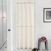imageNICETOWN French Door Curtain Privacy Linen Blend Sheer Sidelight Curtain for Front Back Door Kitchen Double Classroom Easy Blind Shade with Drawstring Tieback W30 x L72 Angora 1 PanelNatural