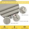 imageNICETOWN Patio Blackout Curtain Panels  Extra Wide Sliding Door Thermal Insulated Drape Privacy Room Divider Curtain for Bedroom Office Natural 66 x 118 Inch Long