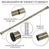 imageNICETOWN Doorway Curtain Rod for Window 28quot to 48quot Premium Tension Curtain Rod Without Drilling Rust Free and NonFall Down Doorway Cupboard Short Tension Pole Black 28quot  48quotAntique Brass