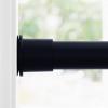 imageNICETOWN Doorway Curtain Rod for Window 28quot to 48quot Premium Tension Curtain Rod Without Drilling Rust Free and NonFall Down Doorway Cupboard Short Tension Pole Black 28quot  48quotMatt Black