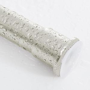 imageNICETOWN Doorway Curtain Rod for Window 28quot to 48quot Premium Tension Curtain Rod Without Drilling Rust Free and NonFall Down Doorway Cupboard Short Tension Pole Black 28quot  48quotSatin Nickel