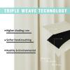 imageNICETOWN 100 Blackout Kitchen Curtain Panels Cold and Full Light Blocking Drapes with Black Liner 48 Inches Drop Thermal Insulated Draperies for Cafe White 2 Pieces 37 inches Wide Each PanelBeige